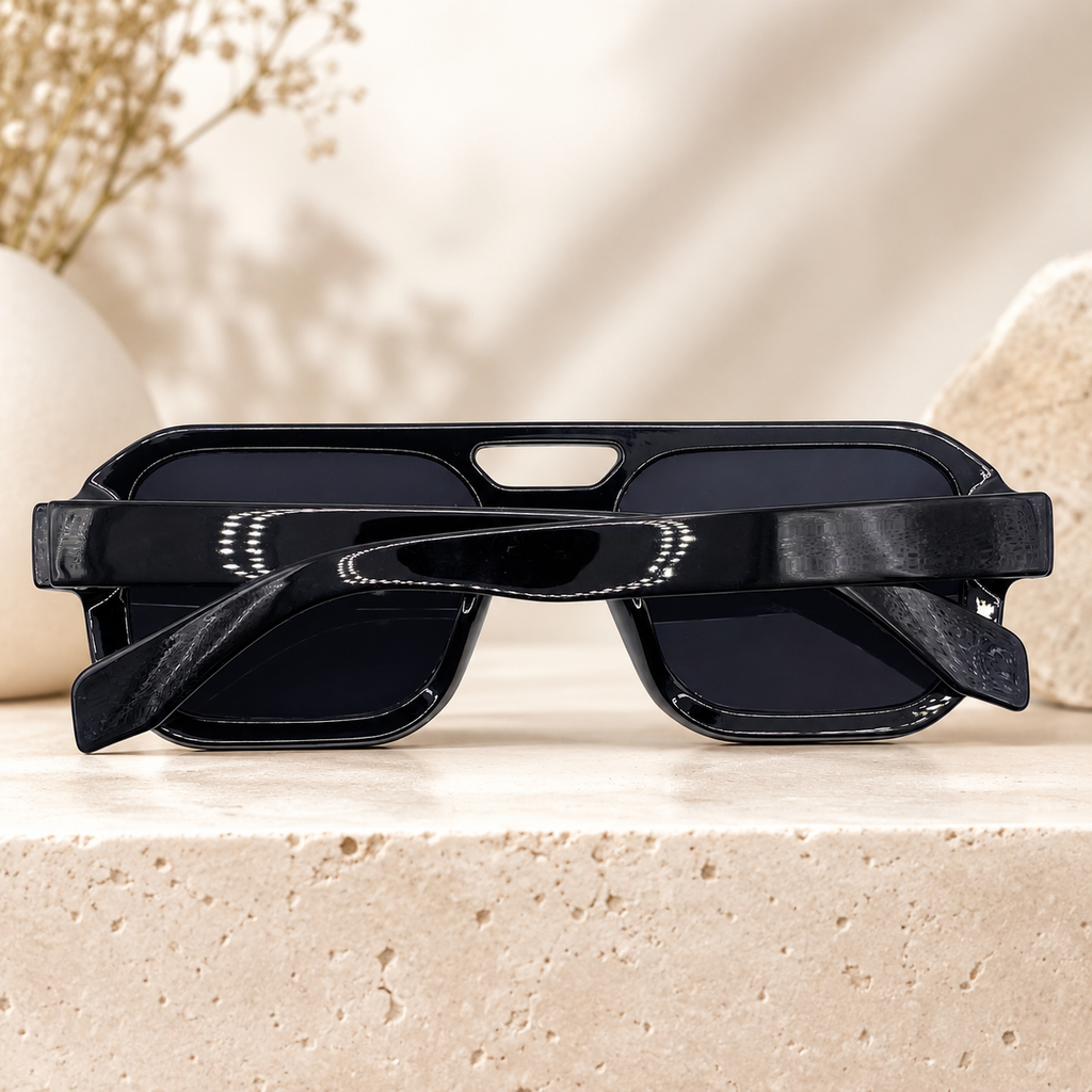 Modern Square Aviator Sunglasses