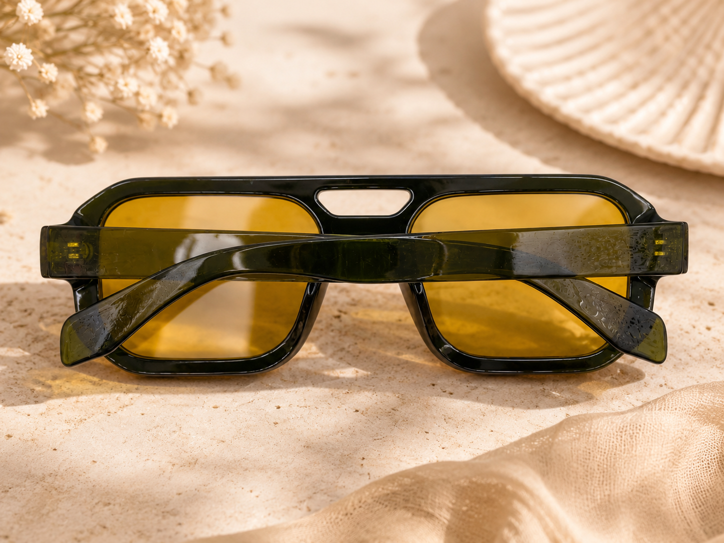 Modern Square Aviator Sunglasses